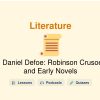 🎓 Daniel Defoe: Robinson Crusoe and Early Novels