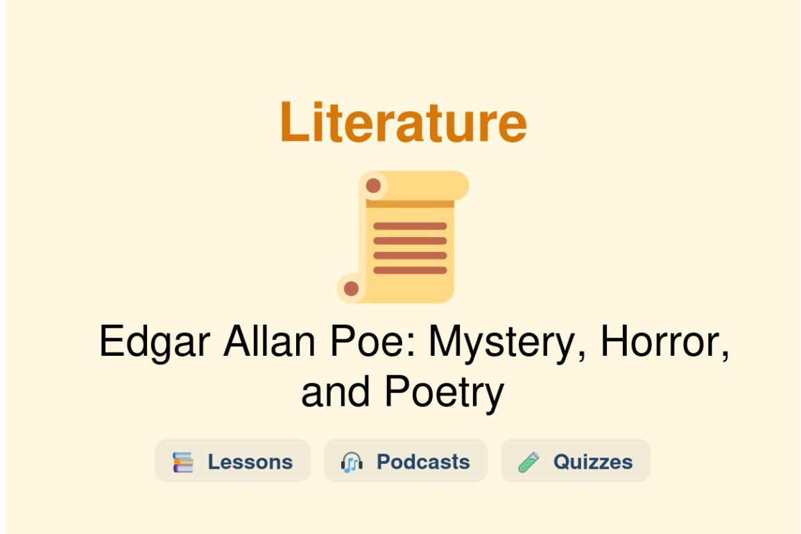 🎓 Edgar Allan Poe: Mystery, Horror, and Poetry
