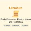 🎓 Emily Dickinson: Poetry, Nature, and Reflection