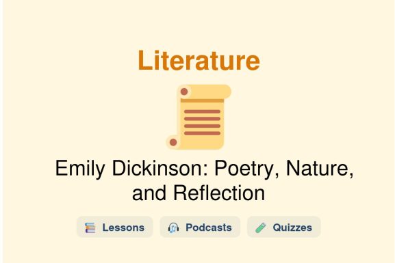 🎓 Emily Dickinson: Poetry, Nature, and Reflection