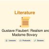 🎓 Gustave Flaubert: Realism and Madame Bovary