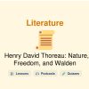 🎓 Henry David Thoreau: Nature, Freedom, and Walden