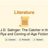 🎓 J.D. Salinger: The Catcher in the Rye and Coming-of-Age Fiction