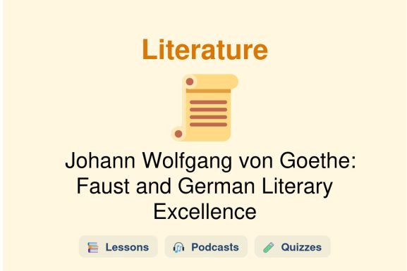 🎓 Johann Wolfgang von Goethe: Faust and German Literary Excellence