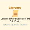🎓 John Milton: Paradise Lost and Epic Poetry