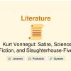 🎓 Kurt Vonnegut: Satire, Science Fiction, and Slaughterhouse-Five