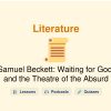 🎓 Samuel Beckett: Waiting for Godot and the Theatre of the Absurd