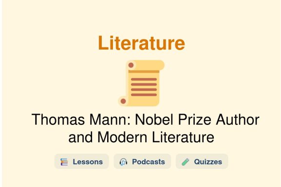 🎓 Thomas Mann: Nobel Prize Author and Modern Literature