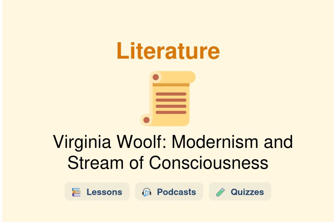 🎓 Virginia Woolf: Modernism and Stream of Consciousness