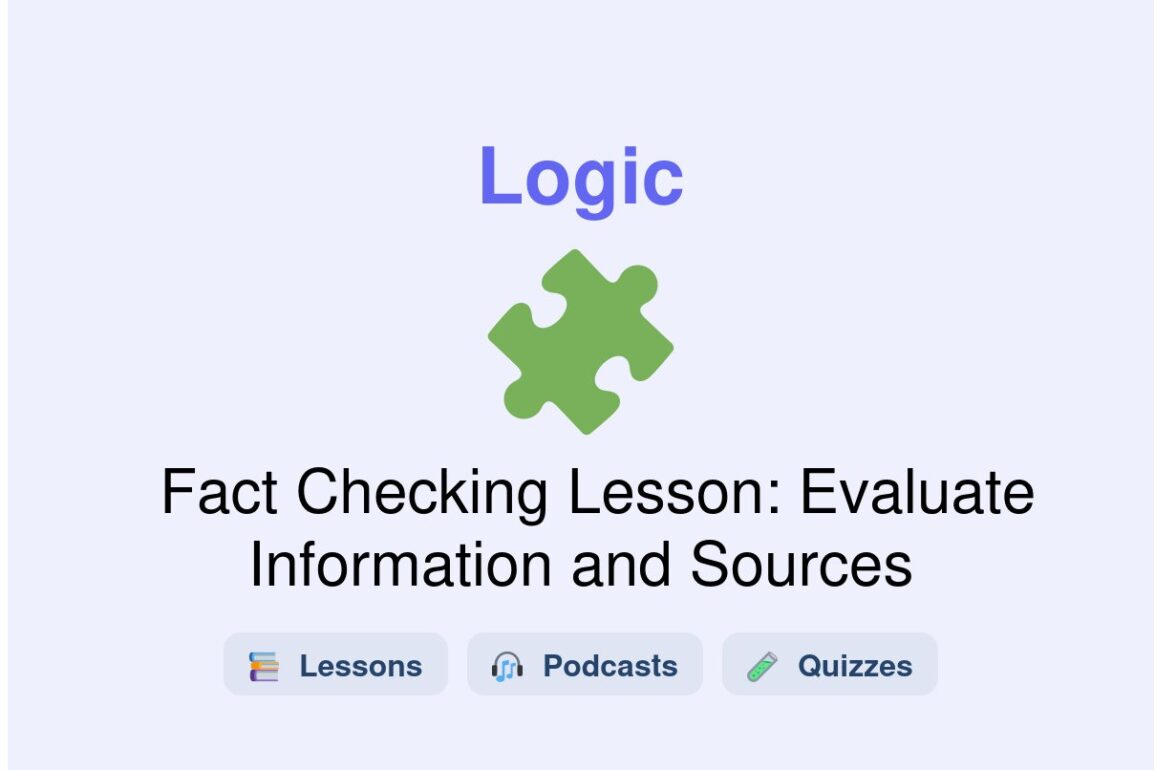 🎓 Fact Checking Lesson: Evaluate Information and Sources