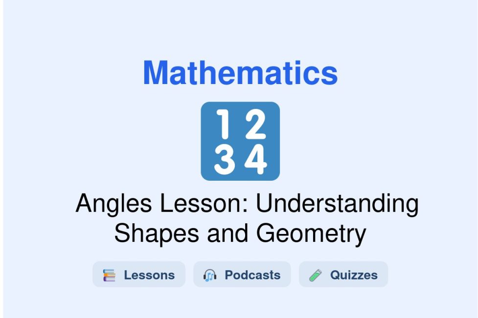 🎓 Angles Lesson: Understanding Shapes and Geometry