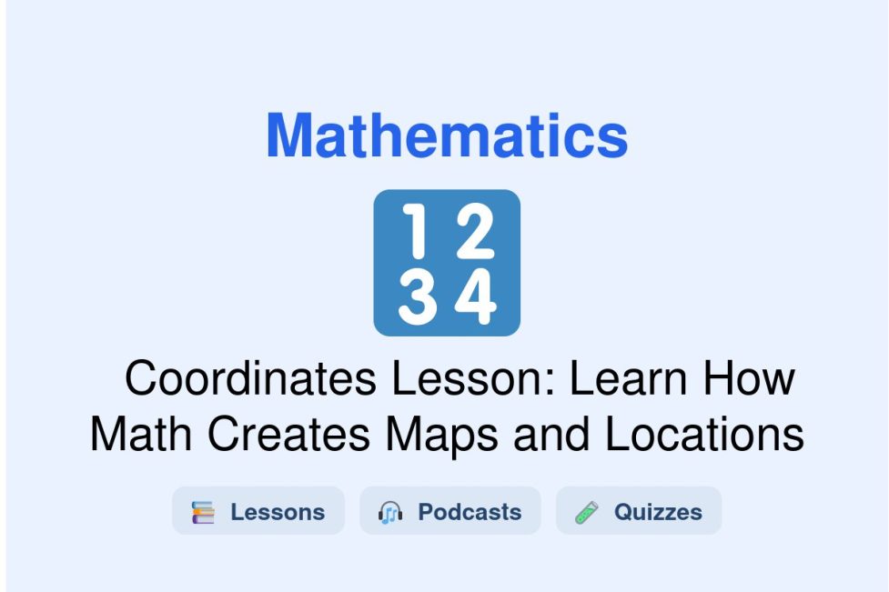 🎓 Coordinates Lesson: Learn How Math Creates Maps and Locations