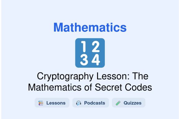 🎓 Cryptography Lesson: The Mathematics of Secret Codes