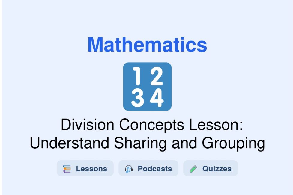 🎓 Division Concepts Lesson: Understand Sharing and Grouping