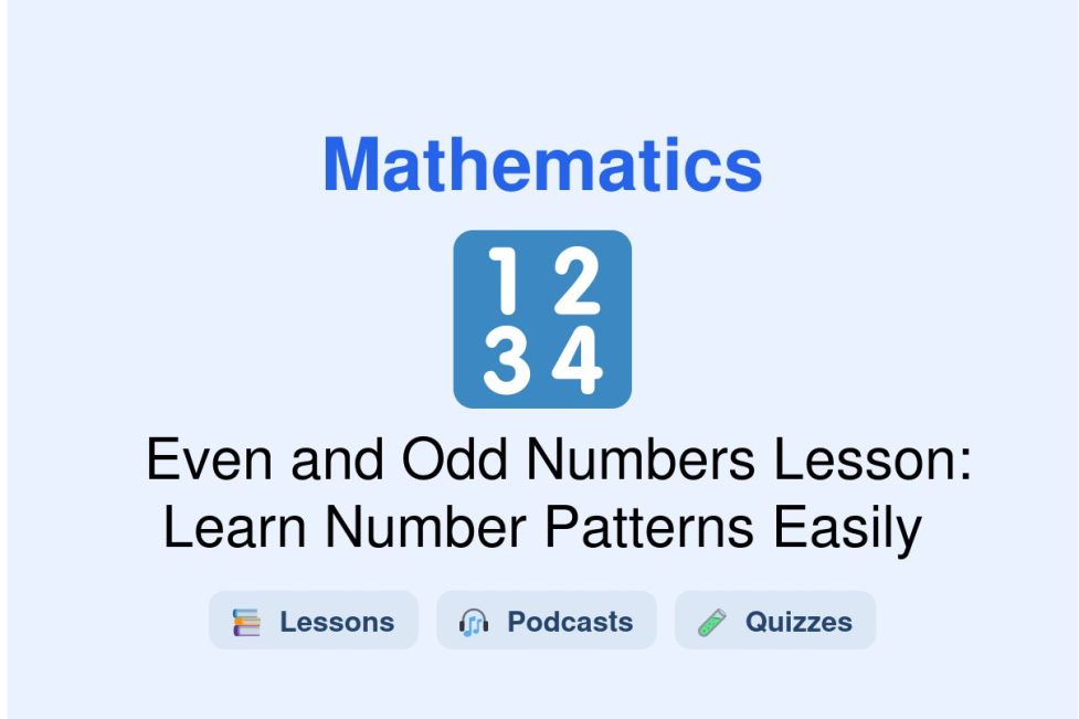 🎓 Even and Odd Numbers Lesson: Learn Number Patterns Easily