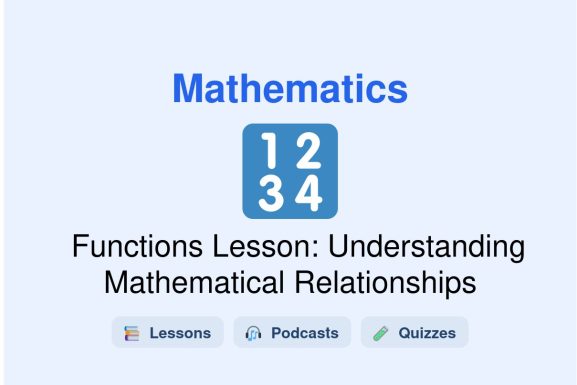 🎓 Functions Lesson: Understanding Mathematical Relationships