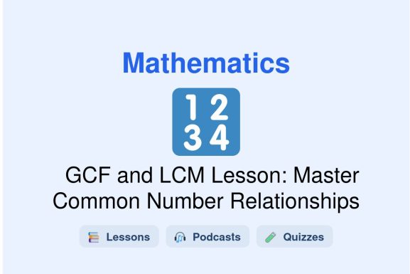 🎓 GCF and LCM Lesson: Master Common Number Relationships