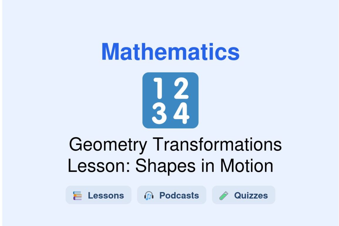 🎓 Geometry Transformations Lesson: Shapes in Motion