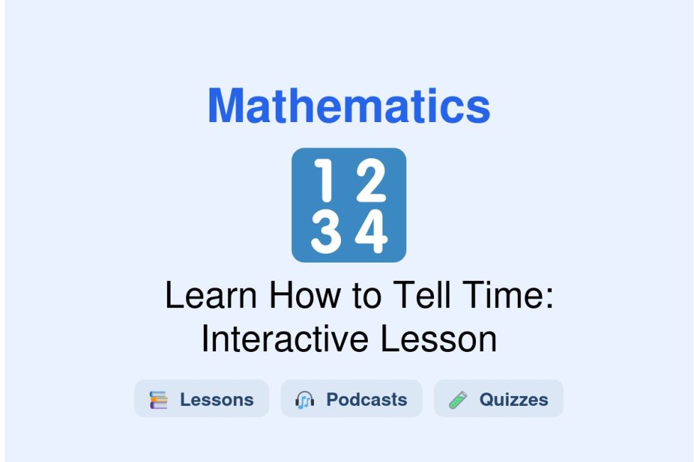 🎓 Learn How to Tell Time: Interactive Lesson