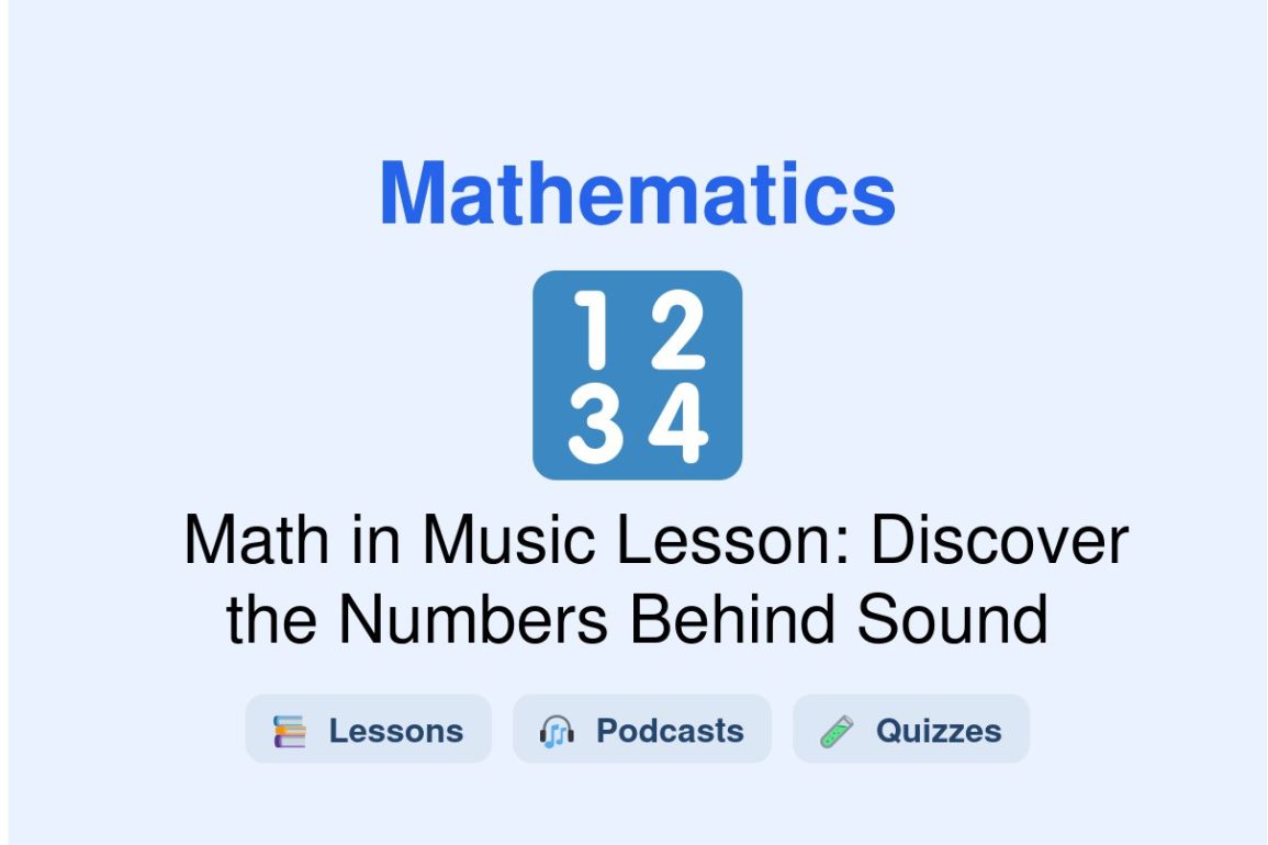 🎓 Math in Music Lesson: Discover the Numbers Behind Sound