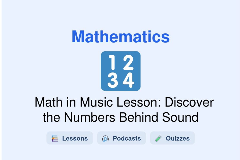 🎓 Math in Music Lesson: Discover the Numbers Behind Sound