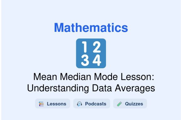🎓 Mean Median Mode Lesson: Understanding Data Averages