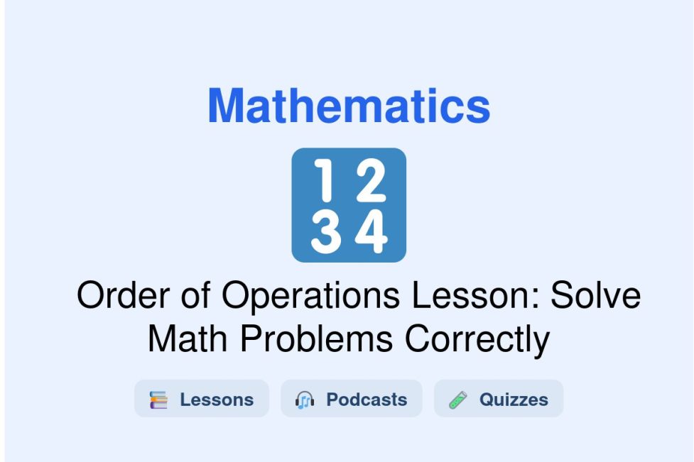🎓 Order of Operations Lesson: Solve Math Problems Correctly