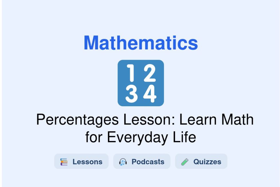 🎓 Percentages Lesson: Learn Math for Everyday Life