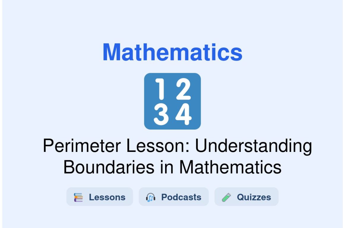 🎓 Perimeter Lesson: Understanding Boundaries in Mathematics
