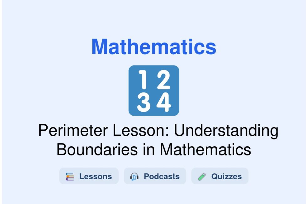 🎓 Perimeter Lesson: Understanding Boundaries in Mathematics