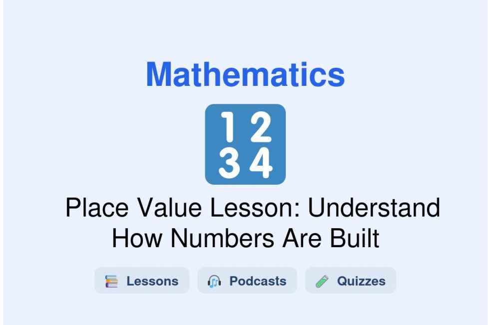 🎓 Place Value Lesson: Understand How Numbers Are Built