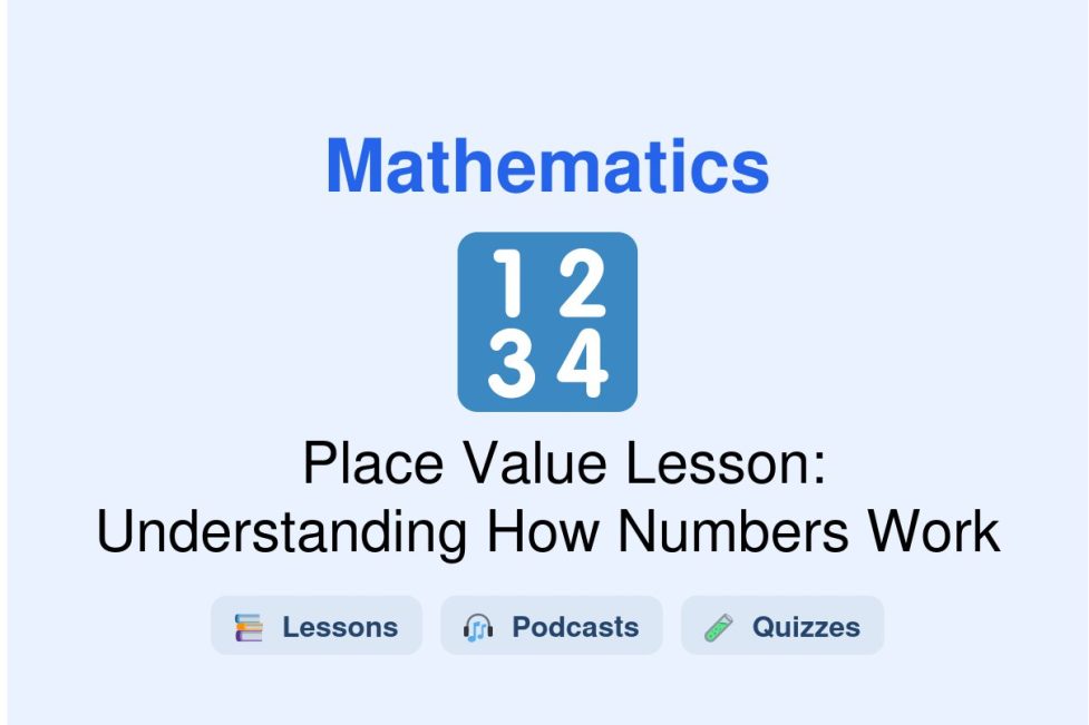 🎓 Place Value Lesson: Understanding How Numbers Work