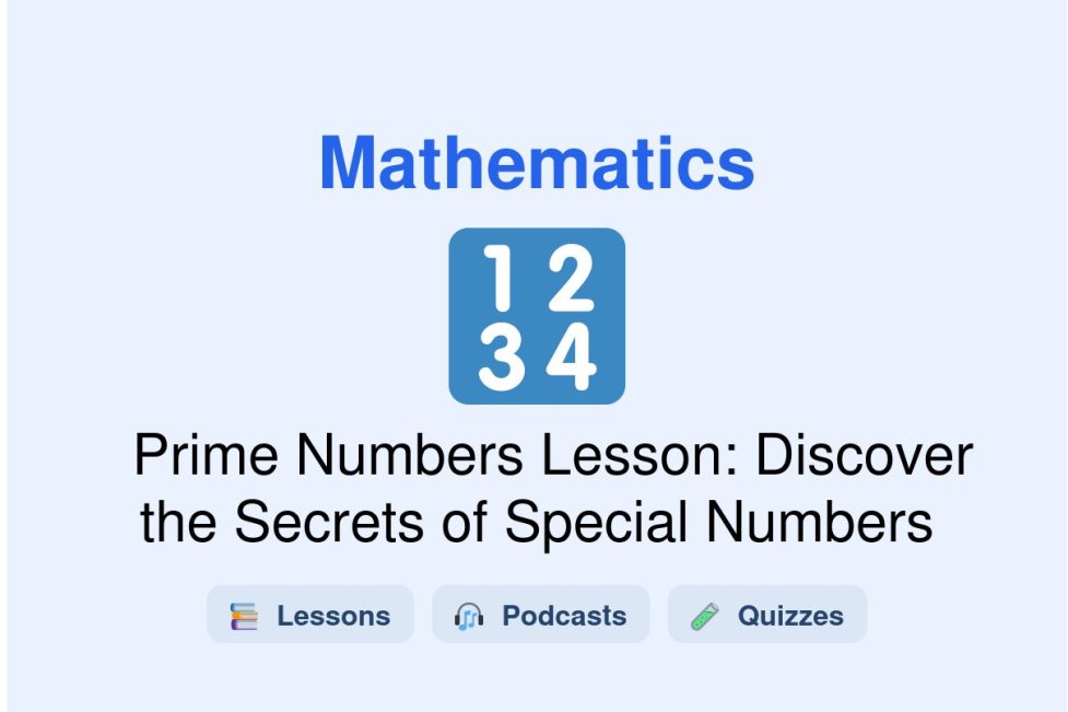 🎓 Prime Numbers Lesson: Discover the Secrets of Special Numbers