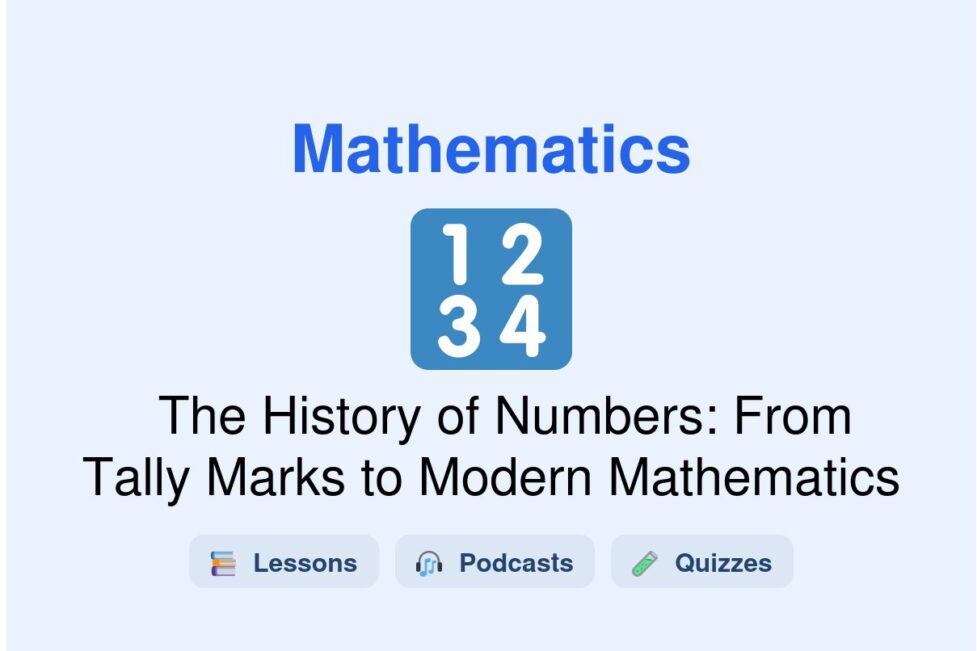 🎓 The History of Numbers: From Tally Marks to Modern Mathematics