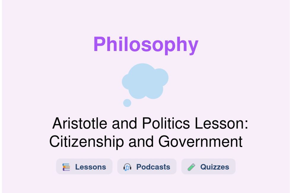 🎓 Aristotle and Politics Lesson: Citizenship and Government