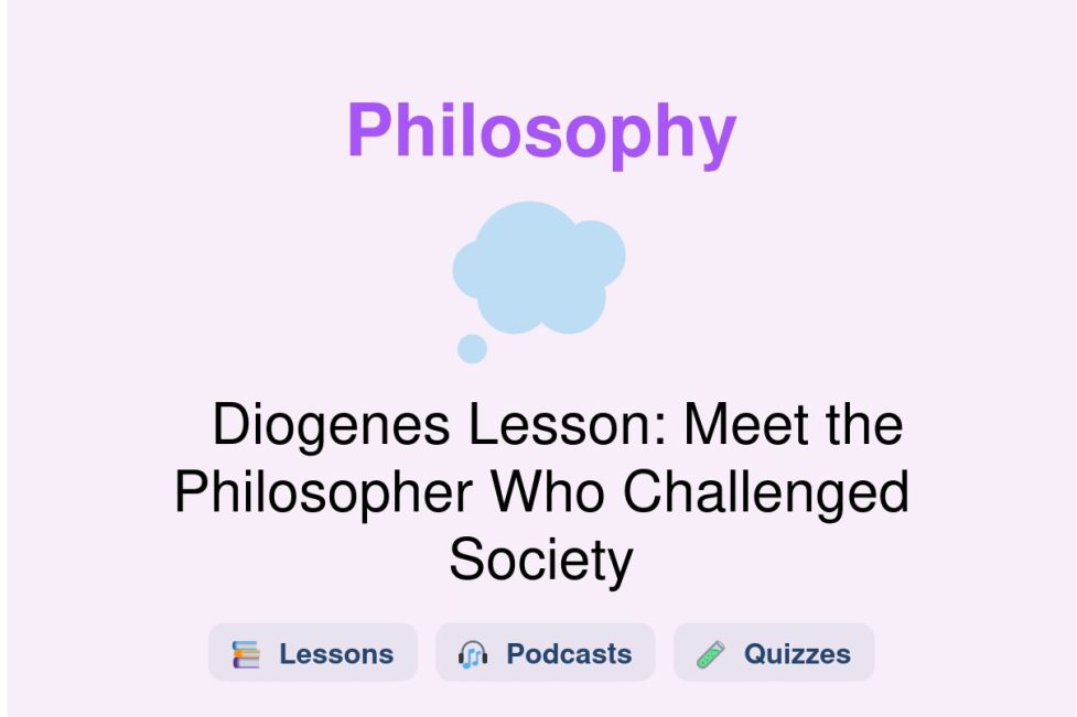 🎓 Diogenes Lesson: Meet the Philosopher Who Challenged Society