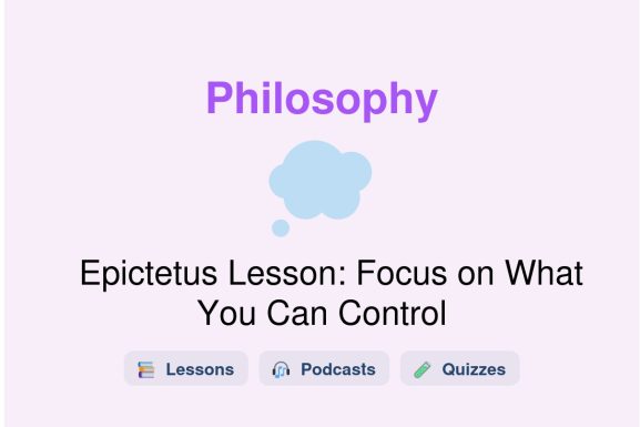 🎓 Epictetus Lesson: Focus on What You Can Control