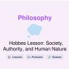 🎓 Hobbes Lesson: Society, Authority, and Human Nature