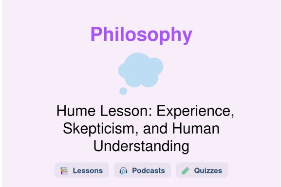 🎓 Hume Lesson: Experience, Skepticism, and Human Understanding