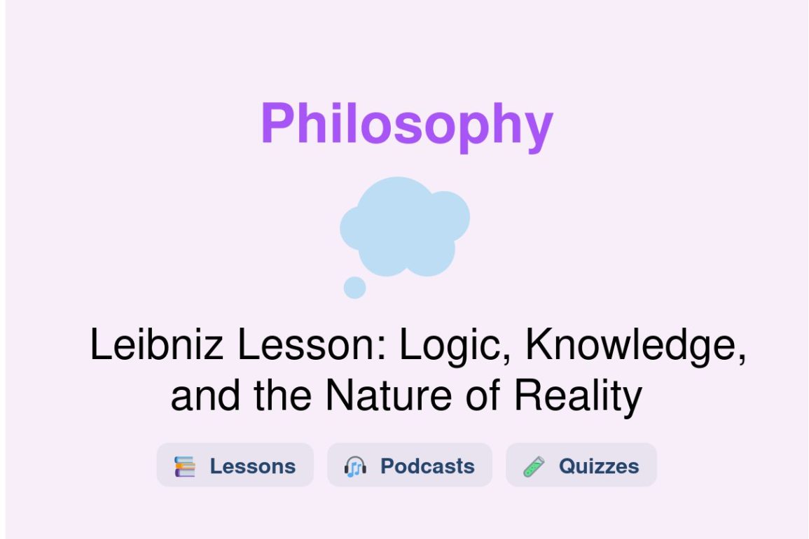 🎓 Leibniz Lesson: Logic, Knowledge, and the Nature of Reality