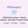 🎓 Nietzsche Lesson: Values, Freedom, and Self-Transformation