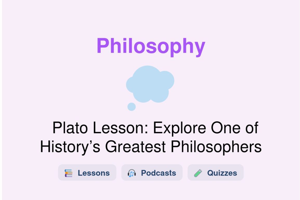 🎓 Plato Lesson: Explore One of History’s Greatest Philosophers