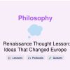 🎓 Renaissance Thought Lesson: Ideas That Changed Europe