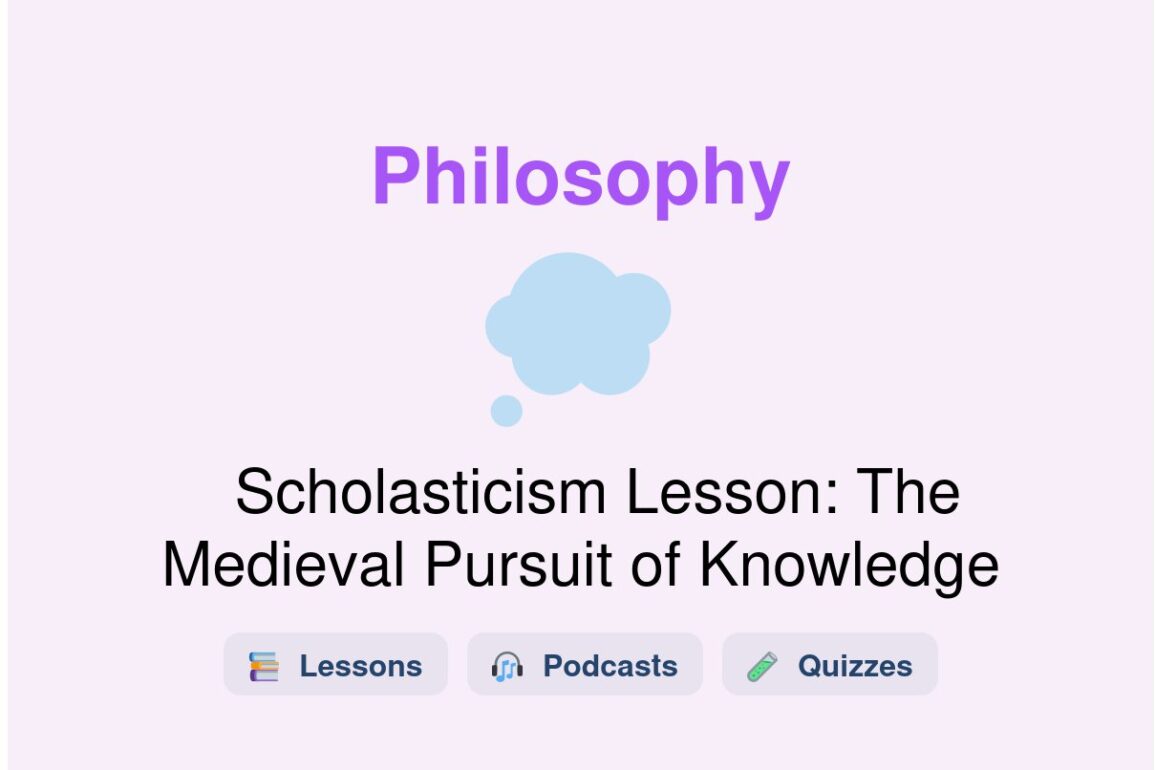 🎓 Scholasticism Lesson: The Medieval Pursuit of Knowledge