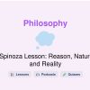🎓 Spinoza Lesson: Reason, Nature, and Reality