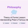 🎓 Theory of Forms Lesson: Understanding Plato’s Famous Idea