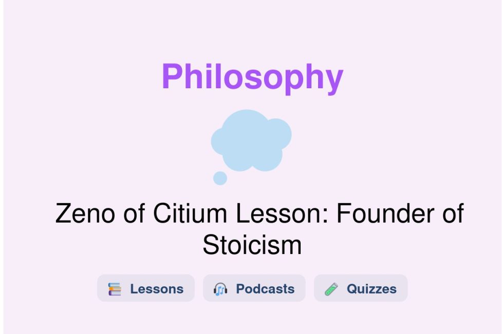 🎓 Zeno of Citium Lesson: Founder of Stoicism