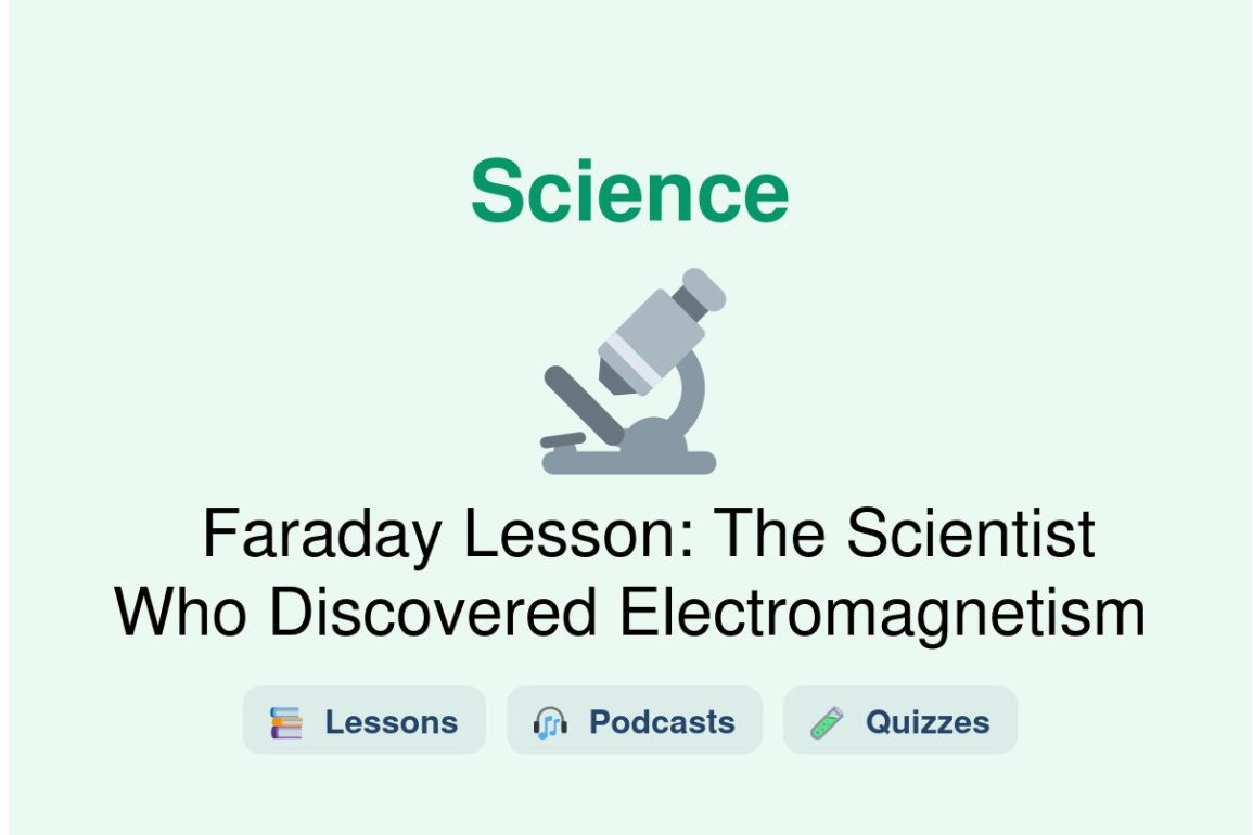 🎓 Faraday Lesson: The Scientist Who Discovered Electromagnetism