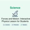 🎓 Forces and Motion: Interactive Physics Lesson for Students