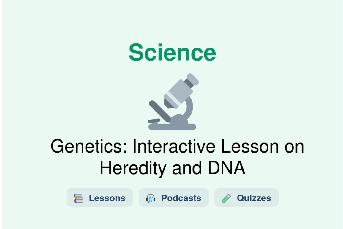 🎓 Genetics: Interactive Lesson on Heredity and DNA